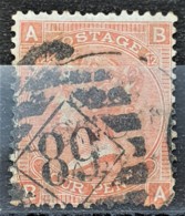 GREAT BRITAIN 1865 - Canceled - Sc# 43a - 4p - Plate 12 - Used Stamps