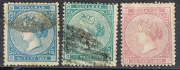 Serie Completa  ANTILLAS, Colonia Española Cuba 1868, Num 13-14-15 º/* - Cuba (1874-1898)