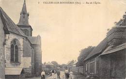 CPA 60 VILLERS SUR BONNIERES RUE DE L EGLISE - Andere & Zonder Classificatie