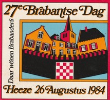 HEEZE 3 Tal Stickers Brabantse Dag 1980 1981 1984 - Otros & Sin Clasificación