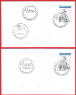 NORWAY - Longyearbyen 2005 «Season Cancellations» (note 2 Different Canc With/without Date Icebear And Reindeer) - Preserve The Polar Regions And Glaciers