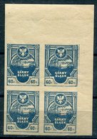 EASTERN UPPER  SILESIA 1921 Insurgent Issue 60 F. Imperforate Corner Block Of 4 MNH / **. Michel 6B - Otros & Sin Clasificación