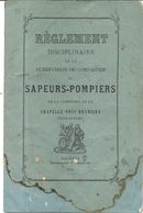 SAPEURS POMPIERS DE LA CHAPELLE SOUS BRANCION . REGLEMENT - Pompiers