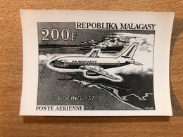 Madagascar 1970 - Epreuve Photo Publicity Essay Boeing 737 Air Avion Airplane Flugzeug - Airplanes