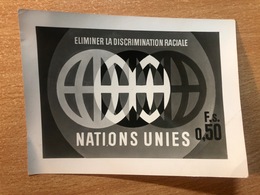 United Nations Unies Genf Geneve UN UNO ONU 1971 - Epreuve Photo Publicity Essay Eliminer La Discrimination Raciale - Covers & Documents