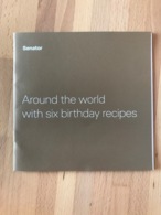 LUFTHANSA - THE WORLD WITH SIX BIRTHDAY RECIPES FOR FQTV GOLD SENATOR CARD HOLDERS MM-E-00867 AROUND - Giveaways