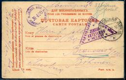 RUSSIE - CP EN FM D'UN PRISONNIER DE GUERRE A ROSTOV LE 5/1/1917 POUR LA BOHEME AVEC CENSURES - TB - Briefe U. Dokumente