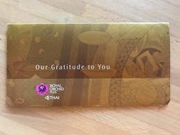 THAI AIRWAYS BIRTHDAY UPGRADE VOUCHER AWARD FOR FREQUENT FLYER ROYAL ORCHID PLUS GOLD GOLD CARD HOLDERS - Regalos