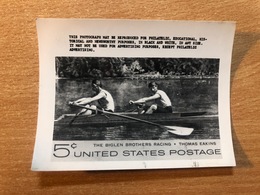 USA Etats-Unis USPS - Epreuve Photo Publicity Essay Kodak The Biglein Brothers Racing Thomas Eakins - Autres & Non Classés