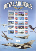 L0052 GREAT BRITAIN (GB) 2010, MNH Sheet Of Smilers,  Aircraft, Tornado, Typhoon - Personalisierte Briefmarken