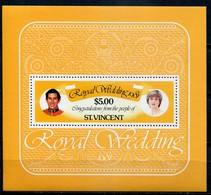 St. Vincent Mi# Block 14 Postfrisch/MNH - Diana And Charles Wedding - St.Vincent (1979-...)