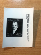 USA Etats-Unis USPS - Epreuve Photo Publicity Essay Kodak Thomas Paine - Other & Unclassified