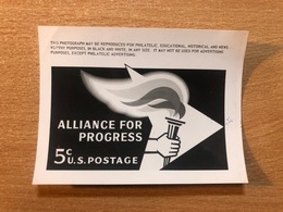 USA Etats-Unis USPS - Epreuve Photo Publicity Essay Kodak Alliance For Progress - Andere & Zonder Classificatie