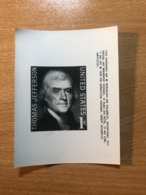 USA Etats-Unis USPS - Epreuve Photo Publicity Essay Kodak Thomas Jefferson US President - Sonstige & Ohne Zuordnung