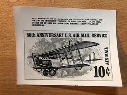 USA Etats-Unis USPS - Epreuve Photo Publicity Essay Kodak 50th Anniversary Air Mai Service Avion Airplane Flugzeug - Aerei