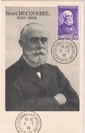 Henri Becquerel - & Maximum Card - Premio Nobel