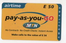 SWAZILAND PREPAYEE MTN AIRTIME E 50 - Swasiland