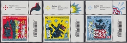 !a! GERMANY 2020 Mi. 3522-3524 MNH SET Of 3 SINGLES From Upper Right Corners - The Wolf And The 7 Little Goats - Nuovi
