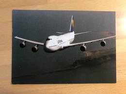 LUFTHANSA Boeing 747-200 POST CARD - Cancelleria