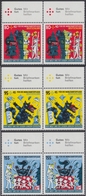 !a! GERMANY 2020 Mi. 3522-3524 MNH SET Of 3 Horiz.PAIRS W/ Top Margins - The Wolf And The 7 Little Goats - Unused Stamps
