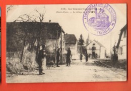 DJQ-11  Village De Dannemarie, TRES ANIME. Tampon Administration De L'Alsace Circulé En 1915, Poste Militaire - Dannemarie