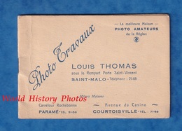 Petit Album Pour Photo Snapshot - SAINT MALO - Maison Louis THOMAS - Paramé & Courtoisville - 1940 - Matériel & Accessoires