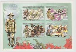 Madagascar Madagaskar 1999 Mi. 2342 - 2345 Scouts Scoutisme Pfadfinder Fleurs Flowers Blumen Blüten IMPERF ND - Unused Stamps