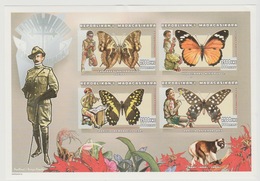 Madagascar Madagaskar 1999 Mi. 2354 - 2357 Scouts Scoutisme Pfadfinder Papillons Butterfly Schmetterling IMPERF ND - Farfalle