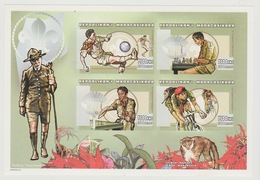 Madagascar Madagaskar 1999 Mi. 2366 - 2369 Scouts Scoutisme Pfadfinder Football Chess Ping Pong Bicycle IMPERF ND - Unused Stamps