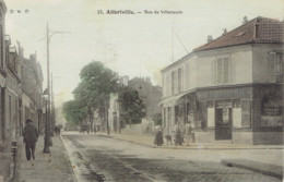 94 Alfortville Rue De Villeneuve Au Perroquet Vert Dwd Couleur 1907 - Alfortville