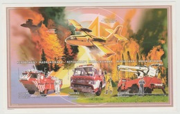 Madagascar Madagaskar 1999 Mi. 2370 - 2372 Pompiers Feuerwehr Fireman Canadair Camion IMPERF ND - Brandweer