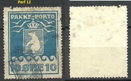 Greenland GRÖNLAND 1905 Paketportomarke Michel 3 O Minor Faults - Spoorwegzegels