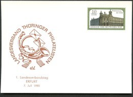 DDR PP21 D2/004 Privat-Postkarte  LANDESVERBAND THÜRINGEN 1990 - Postales Privados - Nuevos