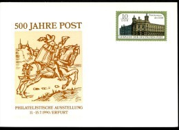 500 JAHRE POST DDR PP21 D2/005a Privat-Postkarte 1990  NGK 6,00 € - Poste
