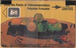 France Polynesia - FP005ba, Les Oranges à Tahiti, P. Gauguin, CN 32106 Impact, 60U, %20.000ex, 10/91, Mint NSB - Polynésie Française