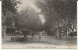 84-40639   -  MONTEUX      -   La Place Et Le Cours - Monteux