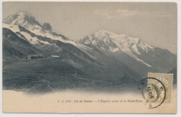 COL DE BALME - L'Aiguille Verte Et Le Mont Blanc - Timbre Avec Cachet SALVAN VS - Salvan