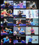 = Lots De 15 Cartes Postales De Joueurs - Tennis Table Tischtennis Tavolo - Tennis De Table