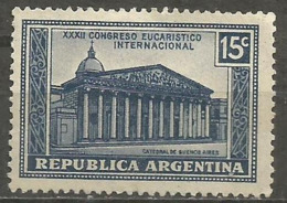 Argentina - 1934 Buenos Aires Cathedral 15c Unused No Gum      Sc 415 - Nuevos