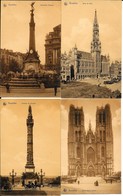 BELGIQUE - BRUXELLES - LOT DE 7 CARTES -   Divers - Hotel De Ville - église Sainte Gudule - Colonne Du Congrés - Etc ... - Lots, Séries, Collections