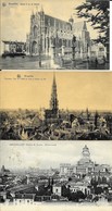 BELGIQUE - BRUXELLES - LOT DE 9 CARTES -   Divers - Hotel De Ville - église Sainte Gudule - Colonne Du Congrés - Etc ... - Sets And Collections