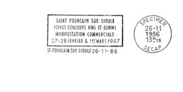 Thème Vin - Flamme Secap SPECIMEN - TB - Vins & Alcools