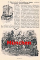 A102 400 - München Deutsche Sportausstellung Artikel Mit 5 Bildern 1899 !! - Musea & Tentoonstellingen