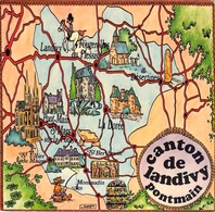 53 - Canton De Landivy - Carte Géographique - Landivy