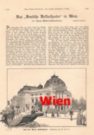 A102 410 - Wien Wiener Deutsche Volkstheater Artikel Mit 2 Bildern 1889 !! - Theatre & Dance