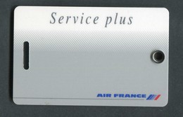 Belle Carte D'identification De Bagages "Air France Service Plus" Aviation - Avion - Compagnie Aérienne - Étiquettes à Bagages