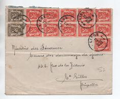 1940 - ENVELOPPE De LIEGE Pour SAINT GILLES (BRUXELLES) - Briefe U. Dokumente