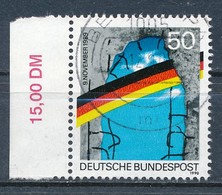 BRD / Bund 1990 Mi. 1481 Ili. Rand RWZ Gest. Öffnung Der Deutschen Grenze Mauer Berlin - Oblitérés