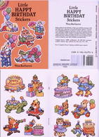 Little Happy Birthday Stickers By Nina Barbaresi Dover USA (autocollants) - Actividades /libros Para Colorear