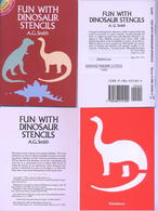 Fun With Dinosaur Stencils (petits Livre Pochoirs) Dover USA - Attività/Libri Da Colorare